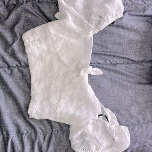 Semi Off shoulder crop top